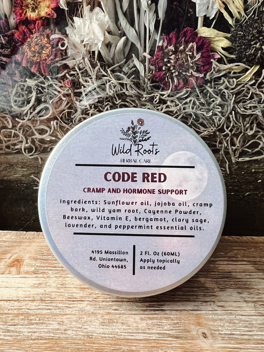 Code Red Cramp and Hormone Support Salve