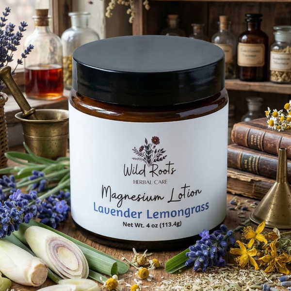 Lavender Lemongrass Magnesium Lotion - Muscle Relief & Sleep