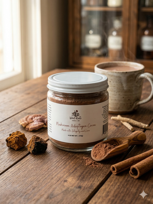 mushroom powder blend with chaga, turkey tail, cordycepes, ashwaganda , Reishi,Maitake,lions mane, Shiitake, Caco,