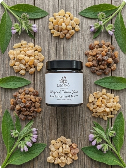 Frankincense & Myrrh Whipped Tallow Balm