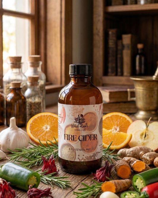 fire cider with orange and apple jalapeno garlic and turmeric 