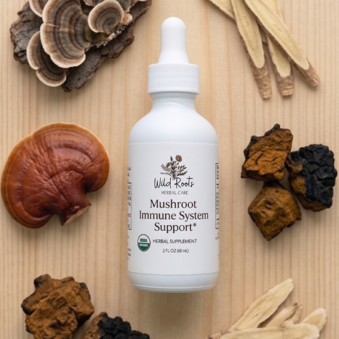 Mushroot Immune System Support | Spagyric Organic Mushroom Tincture 2oz Bottle